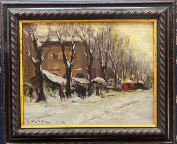 Felice Vellan (1889-1976) - Mercato di Corso Valdocco a