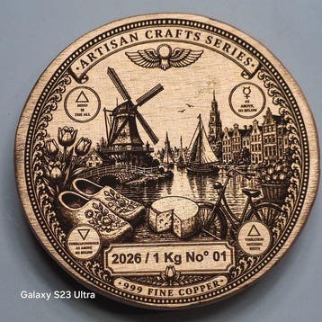 1 kilogram - Koper .999 - Artisancrafts / EDC (Zonder