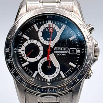 Seiko - Military Chronograph - Zonder minimumprijs -, Handtassen en Accessoires