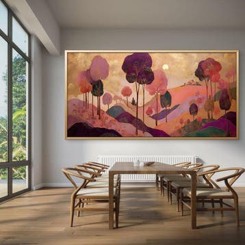 Mrs Art Prime - The Valley of Joy In Gustav Klimt Style, Antiquités & Art