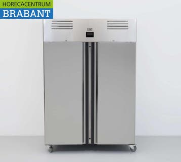 Congélateur HCB à double porte en acier inoxydable, 1195, Verzenden