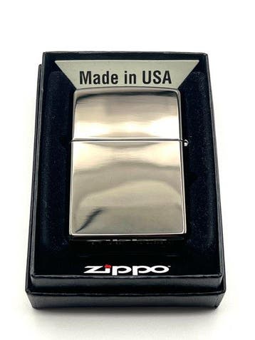 Zippo, No Reserve Price - Black Ice Geometric Swirl Prism