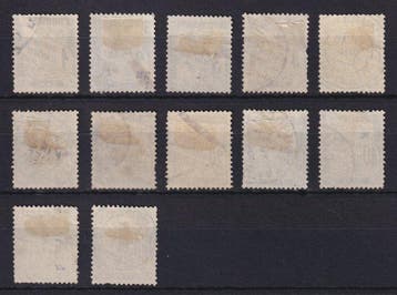 France 1881/1892 - Série des timbres taxe, du N° 10 au N°