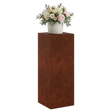 vidaXL Plantenstand Roestkleurig 30 x 30 x 80 cm weervast, Tuin en Terras, Verzenden, Nieuw