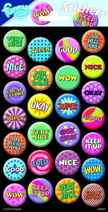 Stickervel Beloning Neon, Verzenden