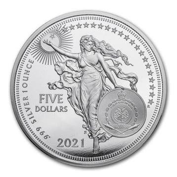 Niue. 5 Dollars 2021 1oz $5 NZD Niue Icons Of Inspiration