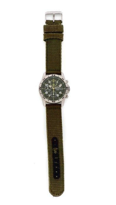 Seiko - Military Chronograph 100M - Zonder minimumprijs -, Bijoux, Sacs & Beauté, Montres | Anciennes | Antiquités