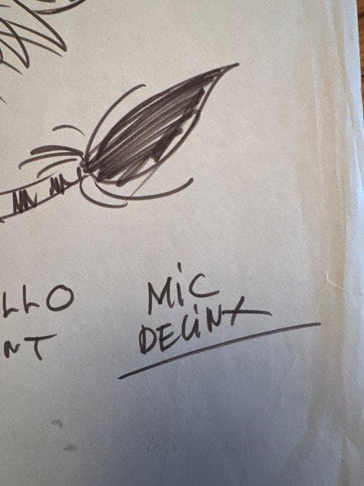 Mic Delinx - 1 Originele gesigneerde tekening - La jungle en, Livres, BD