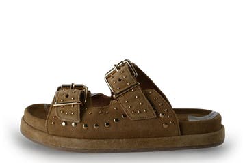 Nelson Slippers in maat 38 Beige, Kleding | Dames, Schoenen, Slippers, Verzenden, Beige, Zo goed als nieuw
