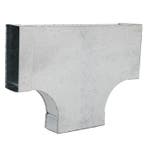 Rechthoekige (instort) T-stuk 90º - 170mm x 70mm, Verzenden, Nieuw