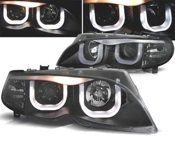 PHARES BMW E46 01-05 DAYLIGHT U LED TUBE LIGHT FOND NOIR, Verzenden