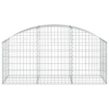 vidaXL Schanskorf gewelfd 150x50x60/80 cm gegalvaniseerd, Verzenden, Nieuw