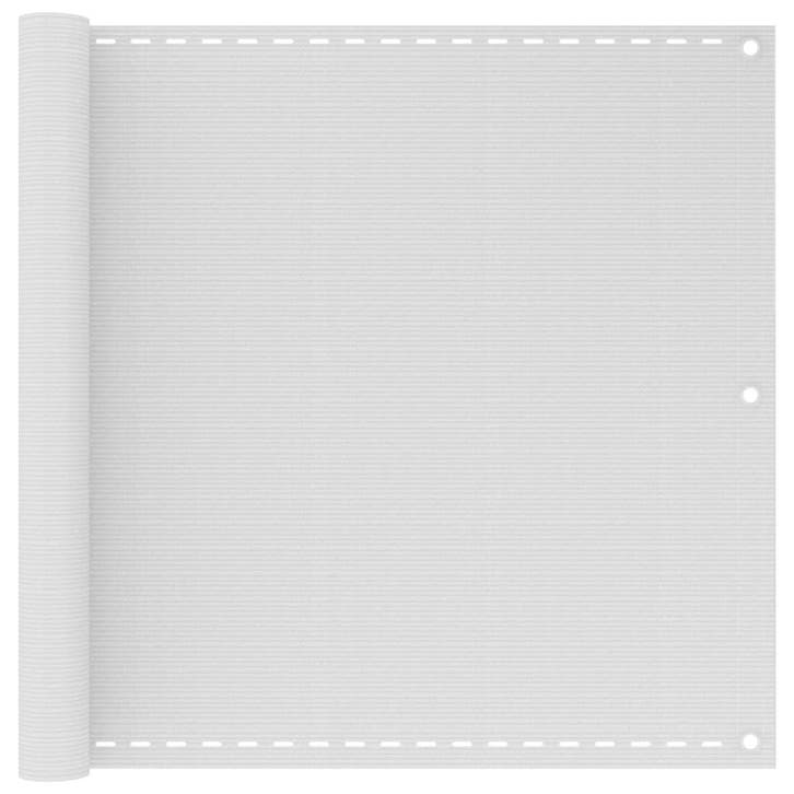 vidaXL Balkonscherm 90x500 cm HDPE wit, Tuin en Terras, Parasols, Nieuw, Verzenden