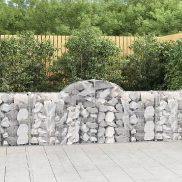 vidaXL Schanskorven 3 st gewelfd 200x30x80/100 cm, Verzenden