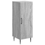vidaXL Dressoir Grijs sonoma 33 x 34,5 x 89,5 cm Bewerkt, Huis en Inrichting, Kasten | Dressoirs, Verzenden, Nieuw