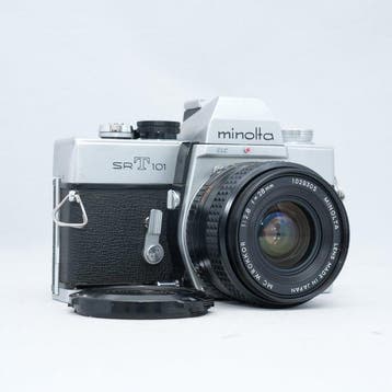Minolta SRT 101 + MC W.Rokkor 2,8/28mm | Appareil photo, Audio, Tv en Foto, Fotocamera's Analoog, Nieuw