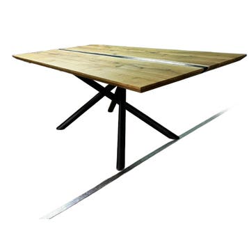 bert plantagie Eettafel Maas Epoxy - Ongebruikt, Verzenden, Zo goed als nieuw, Eikenhout, 200 cm of meer