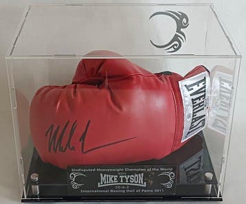 Mike Tyson hand signed with COA by JSA - Gant de boxe