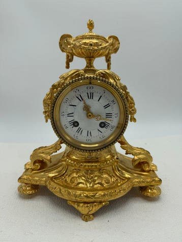Klok Louis XV - Verguld brons - 1850-1900 - S. Marti Med. de