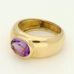 Ring - 14 karaat Geel goud Amethist, Nieuw