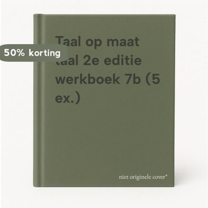 Taal op maat taal 2e editie werkboek 7b (5 ex.), Livres, Livres scolaires, Envoi