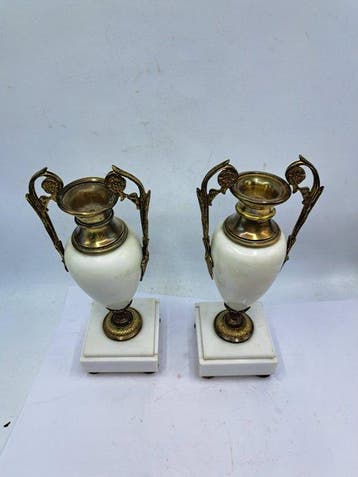 Cassolette - Marbre, Bronze - Ensemble Sierurnen, Antiquités & Art