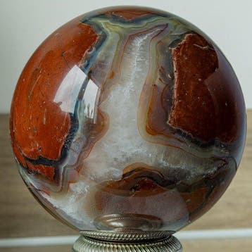 Agaat Large Quality Agate Sphere - Hoogte: 12.5 cm -
