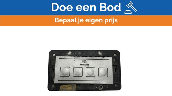Bieden: Ferretti Marine Light Control Switch Vimar Eikon EV, Watersport en Boten, Bootonderdelen, Ophalen of Verzenden