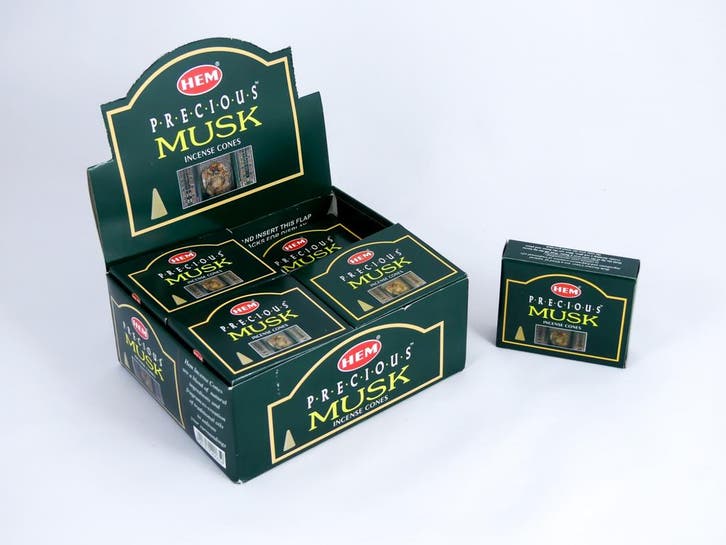 HEM Wierook Kegels / Cones - Musk (Precious) - Voordeelbo..., Huis en Inrichting, Woonaccessoires | Overige, Nieuw, Ophalen of Verzenden