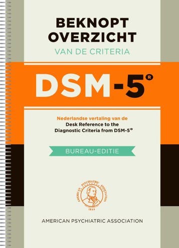 Beknopt overzicht van de criteria DSM-5 / Bureau-editie, Verzenden