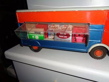 Gama - Blikken speelgoed - gama blech verkaufs LKW mit, Antiek en Kunst
