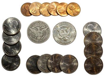 Verenigde Staten. 20 Moedas 2 Moedas em Prata de Half, Postzegels en Munten