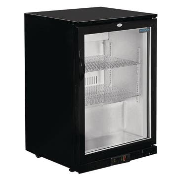 Polar G-serie laag model gekoelde bardisplay met klapdeur zw, Verzenden, Nieuw in verpakking, Koelen en Vriezen