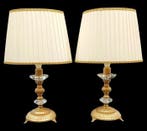 Murano glass gilded table lamps - Tafellamp (2) - Verguld