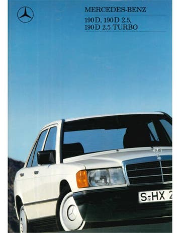 1988 MERCEDES BENZ 190D BROCHURE NEDERLANDS