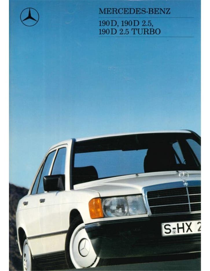 1988 MERCEDES BENZ 190D BROCHURE NEDERLANDS, Livres, Autos | Brochures & Magazines