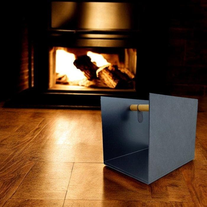 Lind DNA - Conteneur - Cube de rangement - Cuir, Acier, Bois, Antiquités & Art, Art | Objets design