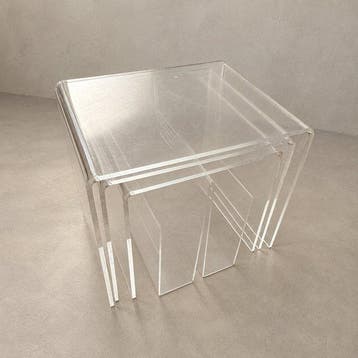 Vintage design - Bijzettafel (4) - Plastic - Nesttafels