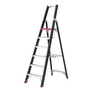 Altrex enkele trapladder Taurus 6 treden, Ophalen of Verzenden, Nieuw, Trap, 2 tot 4 meter
