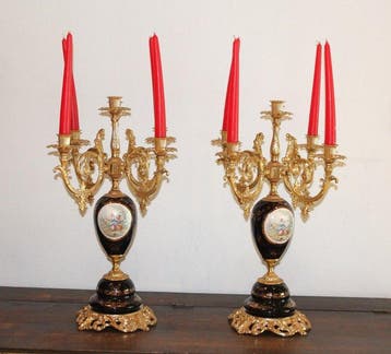 Candélabre (2) - Ormolu, Antiquités & Art