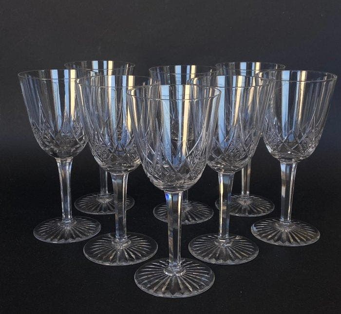 Baccarat - Verre à eau - Magnifique suite de 8 verres à eau, Antiquités & Art, Antiquités | Verre & Cristal