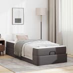 vidaXL Bedframe met matras Anders 2 pcs Grijs PVC, Verzenden