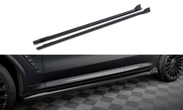 Maxton Sideskirt Aanzets Glans Zwart BMW X3 G01 LCI B8839, Nieuw, Links, BMW