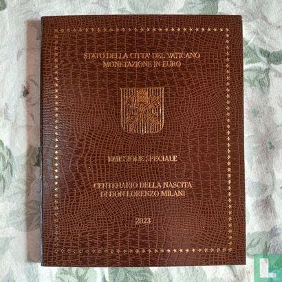 Vaticaan jaarset 2023 100th anniversary Birth of Don Lor..., Postzegels en Munten, Munten | Europa | Euromunten, Setje, 1 cent
