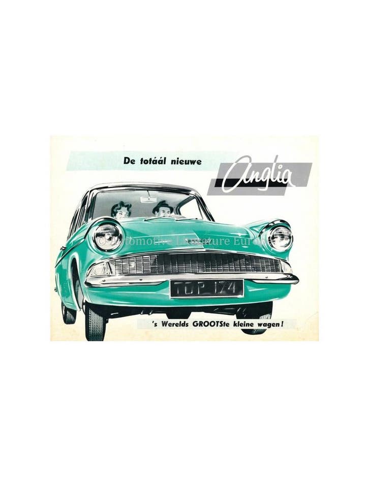 1961 FORD ANGLIA BROCHURE NEDERLANDS, Boeken, Auto's | Folders en Tijdschriften