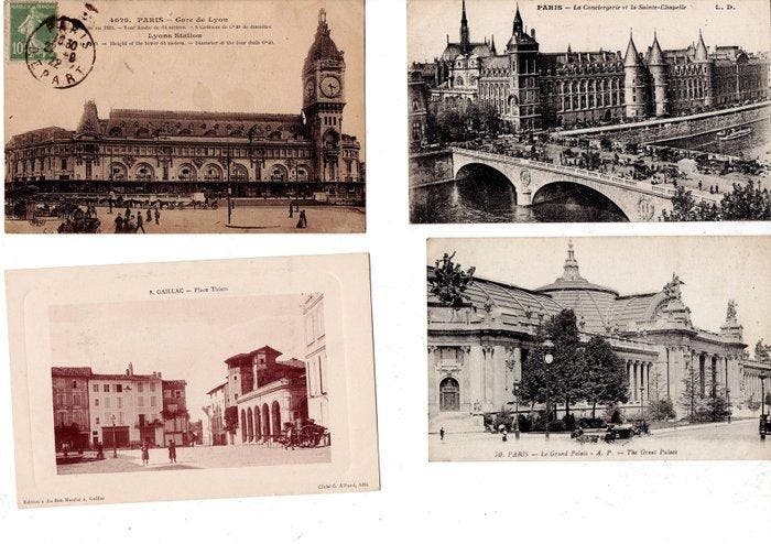 Frankrijk - Stad en Landschap, Diversen - Parijs; Marseille;, Verzamelen, Postkaarten | Buitenland