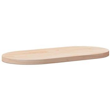 vidaXL Tafelblad 80x40x2,5 cm massief grenenhout ovaal, Huis en Inrichting, Verzenden, Nieuw