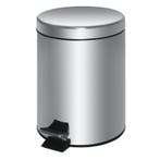 Pedaalemmer | RVS (Zilver) | 20L | Klapdeksel |, Verzenden