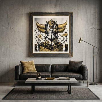 Artxlife - Black&Gold Ufo Robot Goldrake Pop Vuiitton