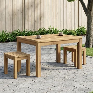 vidaXL Salontafel Wit 50 x 68,5 x 36 cm Massief Acacia Hout, Verzenden, Nieuw